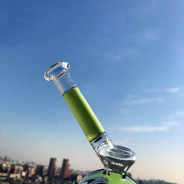 a22222346  330  Plus Glass Heady "Smoke Ring Donut" Glass Rig 55.