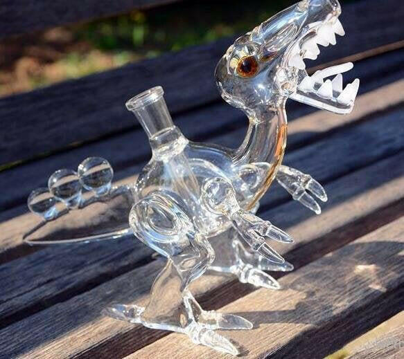 a22222346  330  Pretty Hookahs Fashion Dino Fab Rig Glass Rig 55.