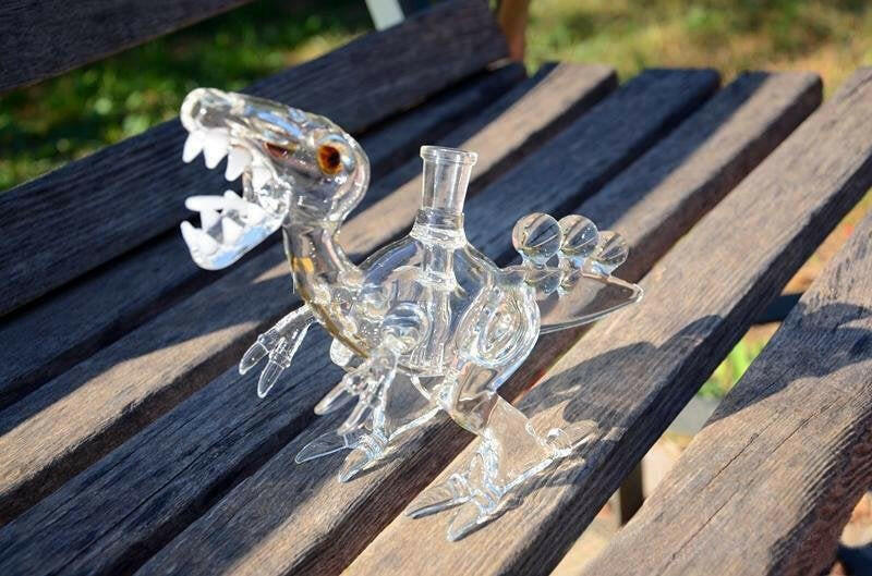 a22222346  330  Pretty Hookahs Fashion Dino Fab Rig Glass Rig 55.