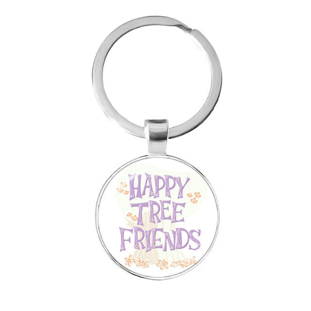 Friends TV Show Keychain 25th Anniversary Series Cartoon Fun Pattern 25mm Glass Cabochon Key Ring Keyholder For Good Friend Gift yuhuv test  yuhuv test022.