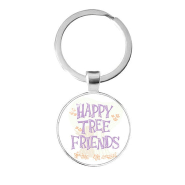 Friends TV Show Keychain 25th Anniversary Series Cartoon Fun Pattern 25mm Glass Cabochon Key Ring Keyholder For Good Friend Gift yuhuv test  yuhuv test022.