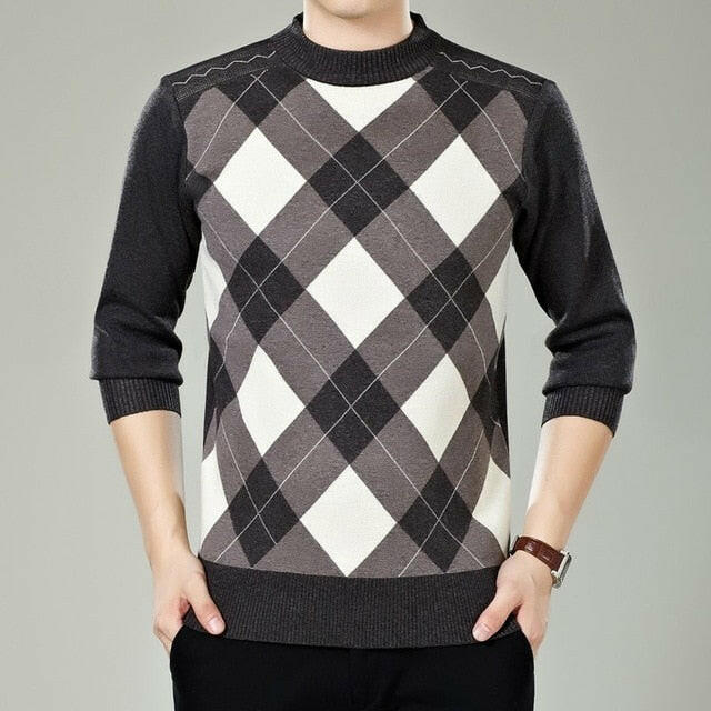 Sweater Mens Winter Thick Warm Cashmere Turtleneck Men Knitted Plaid Sweaters Slim Fit Pullover Pull Homme Classic Wool Knitwearơ' yuhuv test3333 yuhuv test.