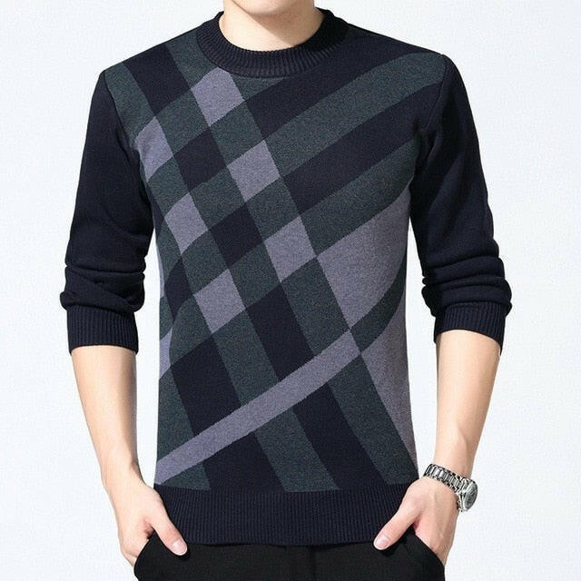 Sweater Mens Winter Thick Warm Cashmere Turtleneck Men Knitted Plaid Sweaters Slim Fit Pullover Pull Homme Classic Wool Knitwearơ' yuhuv test3333 yuhuv test.