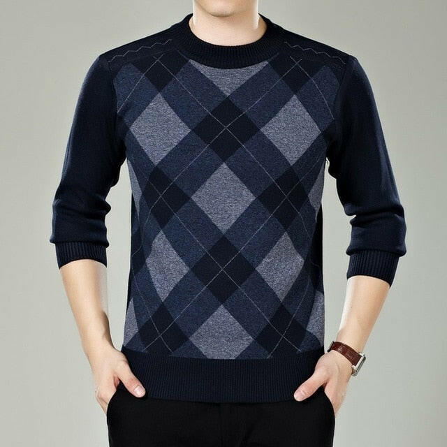 Sweater Mens Winter Thick Warm Cashmere Turtleneck Men Knitted Plaid Sweaters Slim Fit Pullover Pull Homme Classic Wool Knitwearơ' yuhuv test3333 yuhuv test.