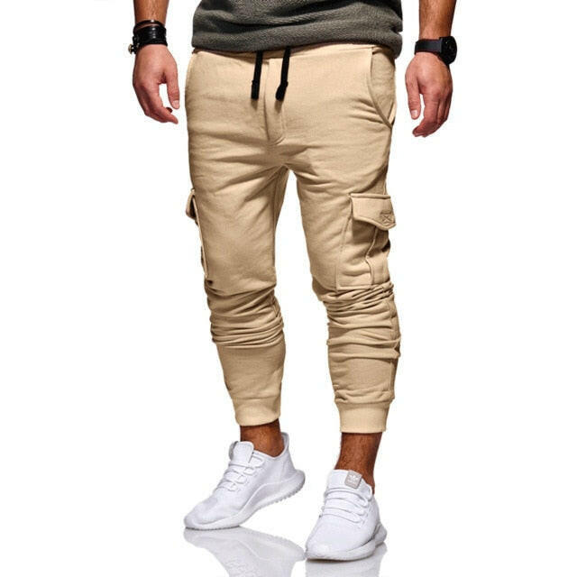 Men Casual Tracksuit Loose Sport Fit Jogging Joggers Sweat Cargo Pants Trousers plus size M-3XL yuhuv test  yuhuv test022.