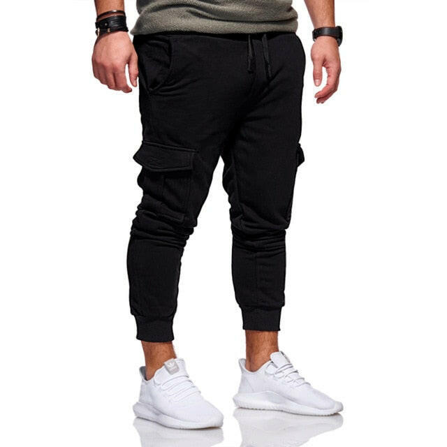 Men Casual Tracksuit Loose Sport Fit Jogging Joggers Sweat Cargo Pants Trousers plus size M-3XL yuhuv test  yuhuv test022.