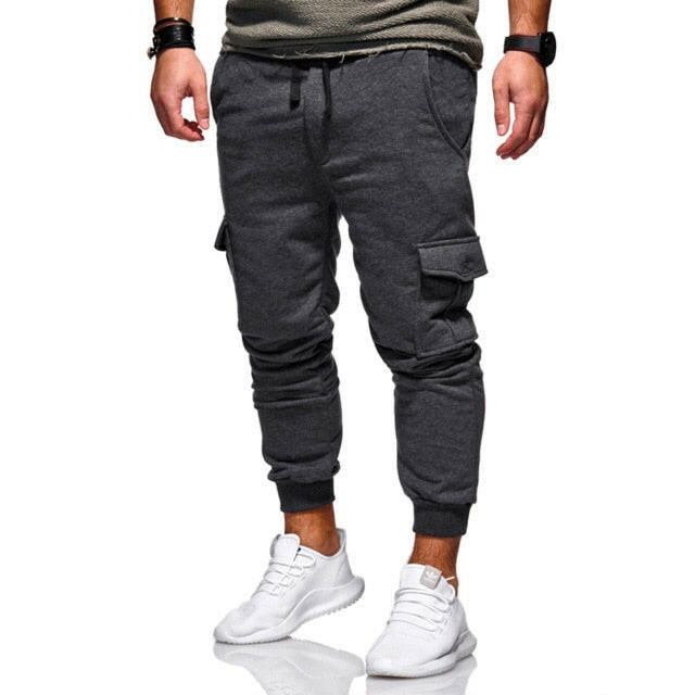 Men Casual Tracksuit Loose Sport Fit Jogging Joggers Sweat Cargo Pants Trousers plus size M-3XL yuhuv test  yuhuv test022.