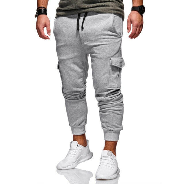 Men Casual Tracksuit Loose Sport Fit Jogging Joggers Sweat Cargo Pants Trousers plus size M-3XL yuhuv test  yuhuv test022.