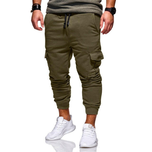 Men Casual Tracksuit Loose Sport Fit Jogging Joggers Sweat Cargo Pants Trousers plus size M-3XL yuhuv test  yuhuv test022.