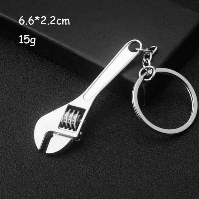 Keychains For Men Car Bag KeyRing Outdoor Combination Tool Portable Mini Utility Pocket Clasp Ruler Hammer Wrench Pliers Shovelơ' yuhuv test3333 yuhuv test.