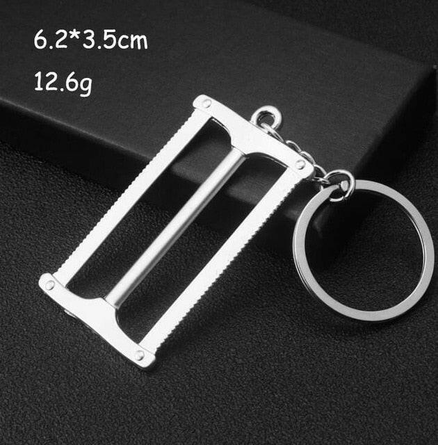 Keychains For Men Car Bag KeyRing Outdoor Combination Tool Portable Mini Utility Pocket Clasp Ruler Hammer Wrench Pliers Shovelơ' yuhuv test3333 yuhuv test.