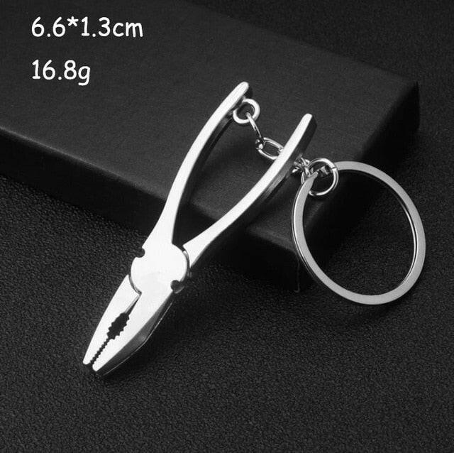 Keychains For Men Car Bag KeyRing Outdoor Combination Tool Portable Mini Utility Pocket Clasp Ruler Hammer Wrench Pliers Shovelơ' yuhuv test3333 yuhuv test.