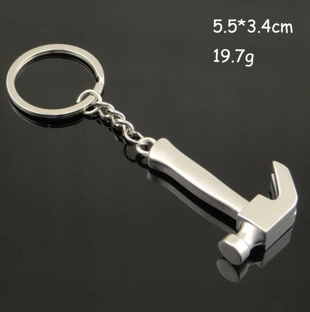 Keychains For Men Car Bag KeyRing Outdoor Combination Tool Portable Mini Utility Pocket Clasp Ruler Hammer Wrench Pliers Shovelơ' yuhuv test3333 yuhuv test.