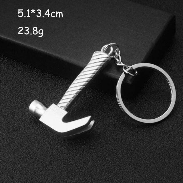 Keychains For Men Car Bag KeyRing Outdoor Combination Tool Portable Mini Utility Pocket Clasp Ruler Hammer Wrench Pliers Shovelơ' yuhuv test3333 yuhuv test.