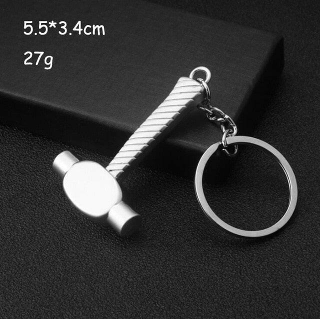 Keychains For Men Car Bag KeyRing Outdoor Combination Tool Portable Mini Utility Pocket Clasp Ruler Hammer Wrench Pliers Shovelơ' yuhuv test3333 yuhuv test.