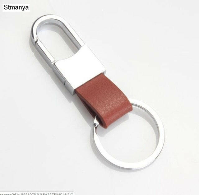 Fashion Leather key Chain New Men Women Metal Waist Hanging KeyChain Best Gift Key Ring jewelry yuhuv test  yuhuv test022.