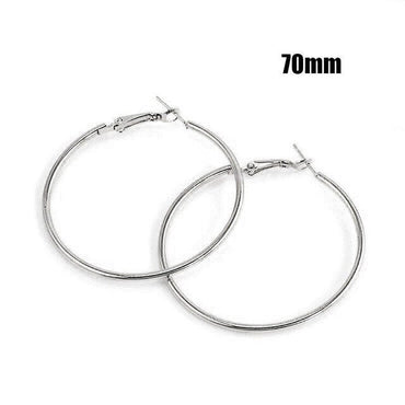 Fashion Large Hoop Earrings 40mm 60mm 80mm Big Smooth Circle Earrings Round Brincos Loop Earrings for Women Jewelry Party Gifts yuhuv test  yuhuv test022.