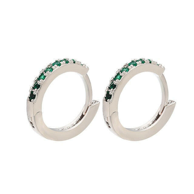 ZHUKOU 13x14mm one pair crystal hoop earrings for women jewelry DIY small earrings hooks jewelry accessories making model:VE82 yuhuv test  yuhuv test022.