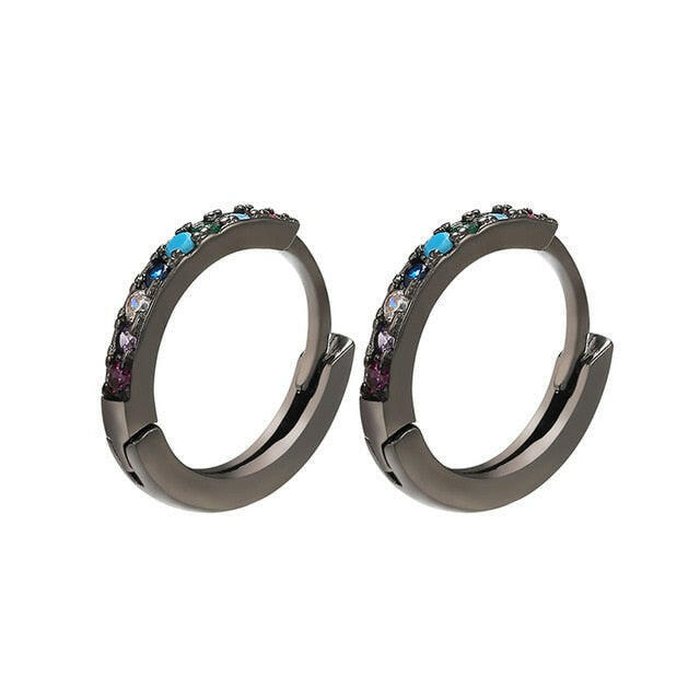 ZHUKOU 13x14mm one pair crystal hoop earrings for women jewelry DIY small earrings hooks jewelry accessories making model:VE82 yuhuv test  yuhuv test022.