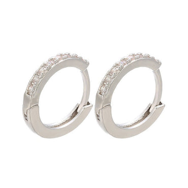 ZHUKOU 13x14mm one pair crystal hoop earrings for women jewelry DIY small earrings hooks jewelry accessories making model:VE82 yuhuv test  yuhuv test022.