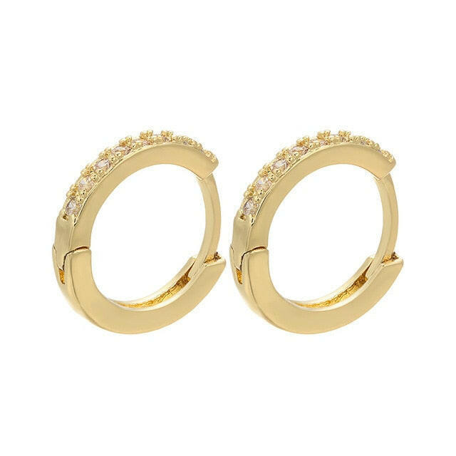 ZHUKOU 13x14mm one pair crystal hoop earrings for women jewelry DIY small earrings hooks jewelry accessories making model:VE82 yuhuv test  yuhuv test022.