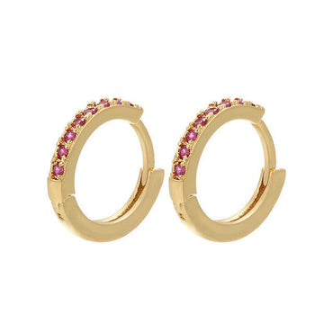 ZHUKOU 13x14mm one pair crystal hoop earrings for women jewelry DIY small earrings hooks jewelry accessories making model:VE82 yuhuv test  yuhuv test022.