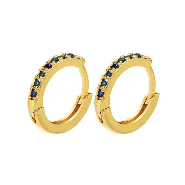 ZHUKOU 13x14mm one pair crystal hoop earrings for women jewelry DIY small earrings hooks jewelry accessories making model:VE82 yuhuv test  yuhuv test022.