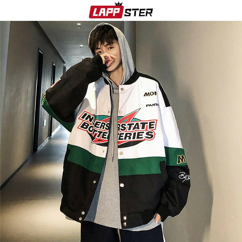 LAPPSTER Men Patchwork Streetwear Bomber Jackets 2020 Autumn Mens Korean Fashions Windbreaker Harajuku Hip Hop Jackets Coatsơ' yuhuv test3333 yuhuv test.