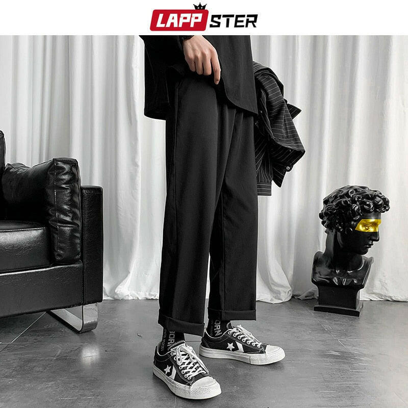 LAPPSTER Mens Black Korean Harem Pants 2020 Japanese Streetwear Joggers Harajuku Sweatpants Hip Hop Casual Trousers Plus Sizeơ' yuhuv test3333 yuhuv test.