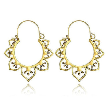 969696  yuhuv test Tocona Vintage Antique Gold Black Silver Color Flower Metal Hoop Earrings Punk Alloy Earring Brincos for Women Jewelry 5673 yuhuv test aja.