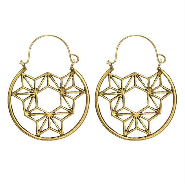 969696  yuhuv test Tocona Vintage Antique Gold Black Silver Color Flower Metal Hoop Earrings Punk Alloy Earring Brincos for Women Jewelry 5673 yuhuv test aja.