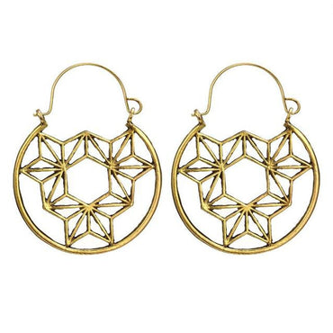 969696  yuhuv test Tocona Vintage Antique Gold Black Silver Color Flower Metal Hoop Earrings Punk Alloy Earring Brincos for Women Jewelry 5673 yuhuv test aja.