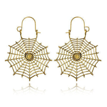 969696  yuhuv test HuaTang Vintage Gold Silver Color Metal Dangle Hollow Earrings for Women Geometric Carved Ethnic Earring Indian Jewellery brinco yuhuv test aja.