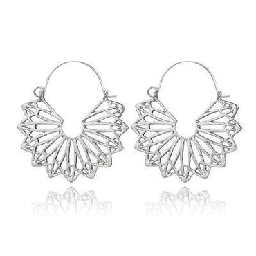 969696  yuhuv test HuaTang Vintage Gold Silver Color Metal Dangle Hollow Earrings for Women Geometric Carved Ethnic Earring Indian Jewellery brinco yuhuv test aja.