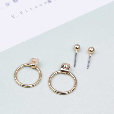 969696  yuhuv test FAMSHIN Fashion Bohemian Vintage Earrings Jewelry Cute Gold Color Geometric Round Metal Stud Earrings Best Gift for Women Girl yuhuv test aja.