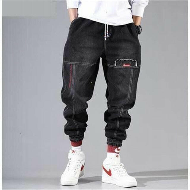 Streetwear Hip Hop Cargo Pants Men's jeans Cargo Pants Elastic Harun pants Joggers Pants In Autumn and Winter yuhuv test  yuhuv test022.