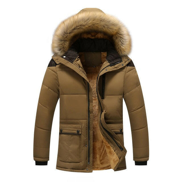 M-5XL Fur Collar Hooded Men Winter Jacket 2020New Fashion Warm Wool Liner Man Jacket and Coat Windproof Male Parkas casaco yuhuv test  yuhuv test022.