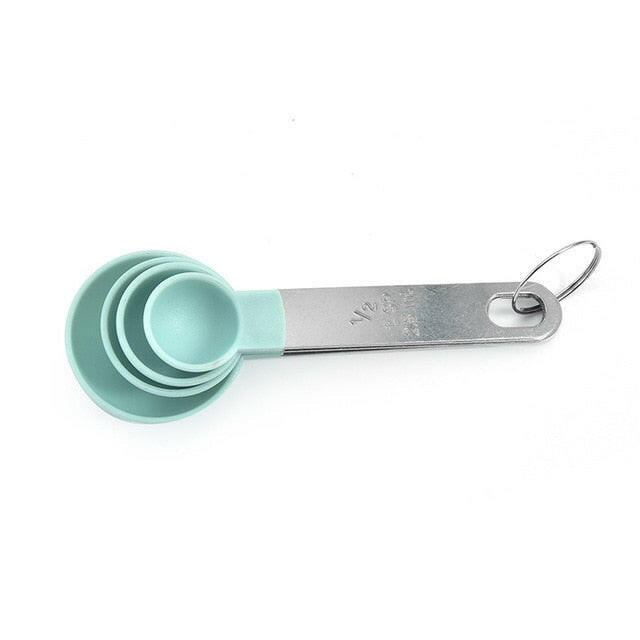 4Pcs/5pcs/10pcs Multi Purpose Spoons/Cup Measuring Tools PP Baking Accessories Stainless Steel/Plastic Handle Kitchen Gadgetsơ' yuhuv test3333 yuhuv test.