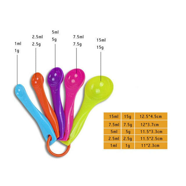 4Pcs/5pcs/10pcs Multi Purpose Spoons/Cup Measuring Tools PP Baking Accessories Stainless Steel/Plastic Handle Kitchen Gadgetsơ' yuhuv test3333 yuhuv test.