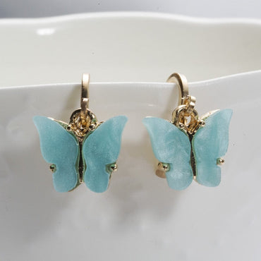 New Fashion Design Butterfly Jewelry Colorful Acrylic Butterfly Stud Earrings for Women 2020 Bohemia Small Cute Earring Jewelryơ' yuhuv test3333 yuhuv testkk.