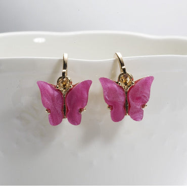 New Fashion Design Butterfly Jewelry Colorful Acrylic Butterfly Stud Earrings for Women 2020 Bohemia Small Cute Earring Jewelryơ' yuhuv test3333 yuhuv testkk.