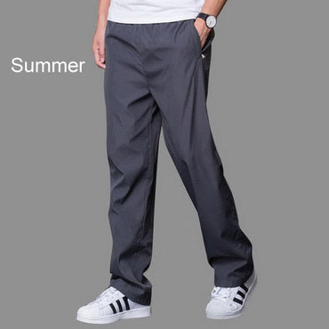 969696  yuhuv test Plus Size 6XL Men's Summer/Autumn Pants Men Casual Pants Mens Breathable Quick Dry Trousers Male Loose Wide Leg Pants AM412 yuhuv test aja.