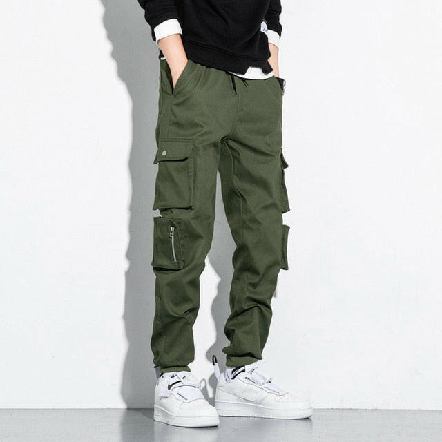 CHAIFENKO Hip Hop Cargo Pants Men Fashion Harajuku Harem Pant Streetwear Casual Joggers Multi-Pocket Tie feet Men Pant M-8XLơ' yuhuv test3333 yuhuv test.