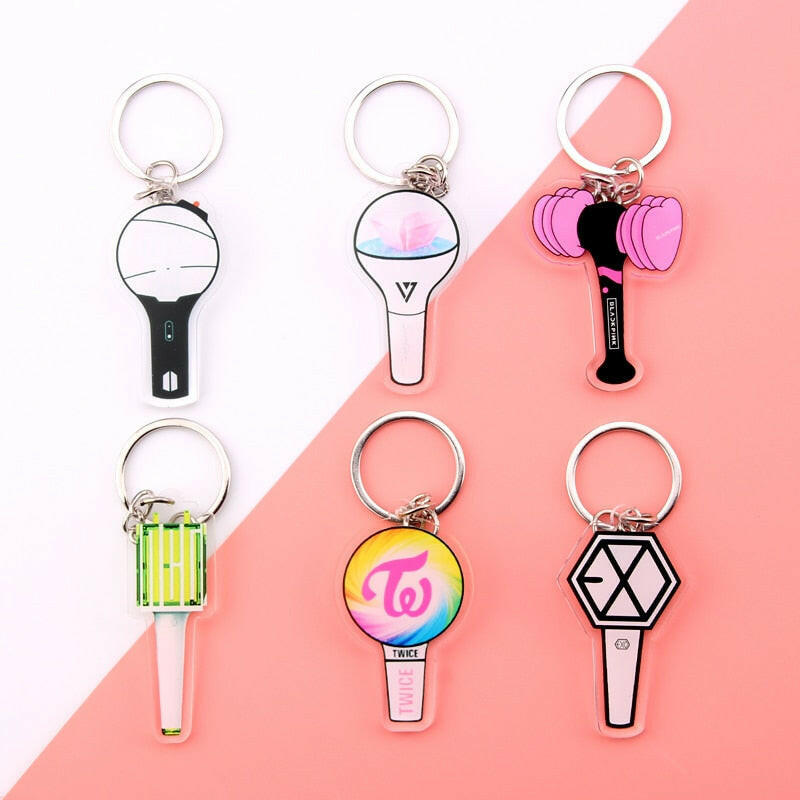 KPOP Bangtan Boys Keychain EXO GOT7 TWICE SEVENTEEN Key Chain Accessories Key Ring Cute Pendant Keyring yuhuv test  yuhuv test022.