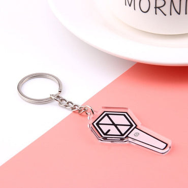 KPOP Bangtan Boys Keychain EXO GOT7 TWICE SEVENTEEN Key Chain Accessories Key Ring Cute Pendant Keyring yuhuv test  yuhuv test022.