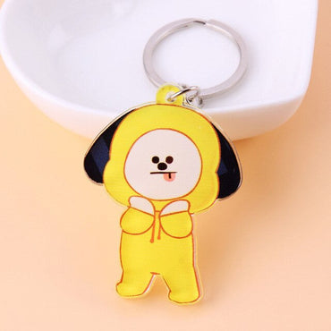 KPOP Bangtan Boys Keychain EXO GOT7 TWICE SEVENTEEN Key Chain Accessories Key Ring Cute Pendant Keyring yuhuv test  yuhuv test022.