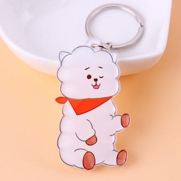 KPOP Bangtan Boys Keychain EXO GOT7 TWICE SEVENTEEN Key Chain Accessories Key Ring Cute Pendant Keyring yuhuv test  yuhuv test022.