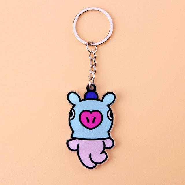 KPOP Bangtan Boys Keychain EXO GOT7 TWICE SEVENTEEN Key Chain Accessories Key Ring Cute Pendant Keyring yuhuv test  yuhuv test022.