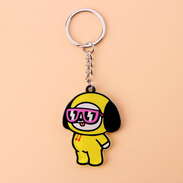 KPOP Bangtan Boys Keychain EXO GOT7 TWICE SEVENTEEN Key Chain Accessories Key Ring Cute Pendant Keyring yuhuv test  yuhuv test022.