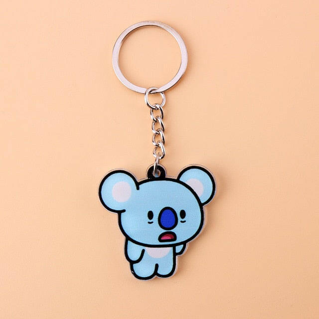 KPOP Bangtan Boys Keychain EXO GOT7 TWICE SEVENTEEN Key Chain Accessories Key Ring Cute Pendant Keyring yuhuv test  yuhuv test022.